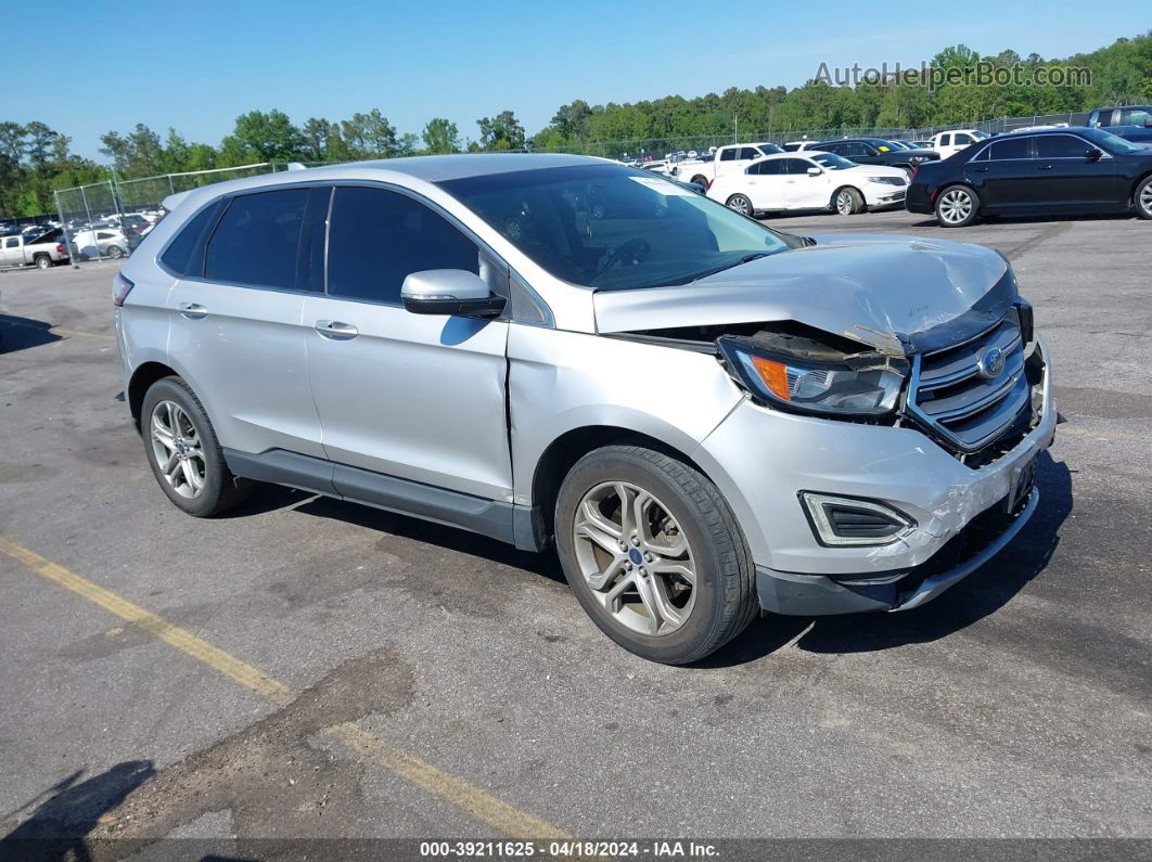 2015 Ford Edge Titanium Silver vin: 2FMTK3K87FBC18855