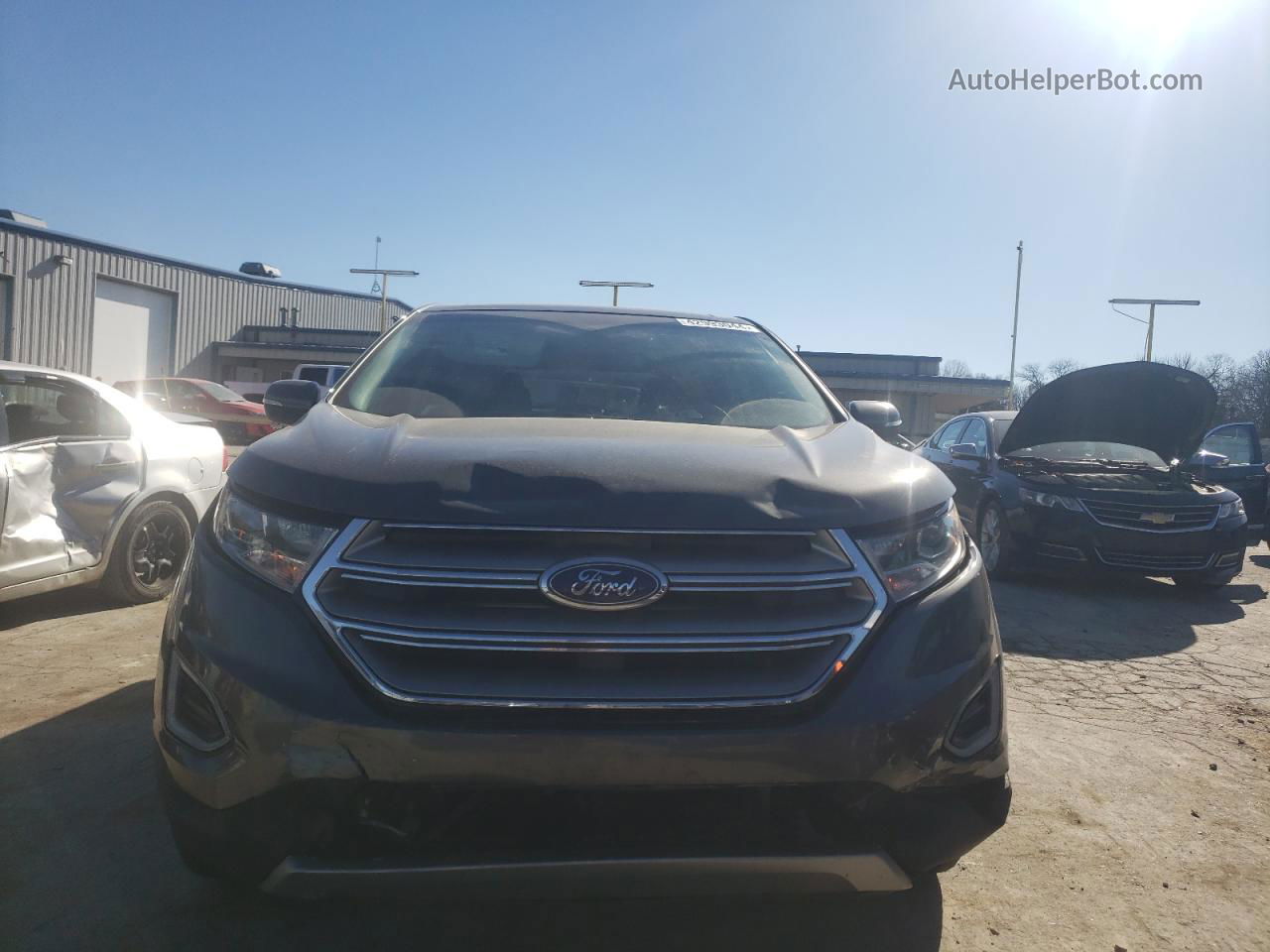 2015 Ford Edge Titanium Угольный vin: 2FMTK3K89FBB64121