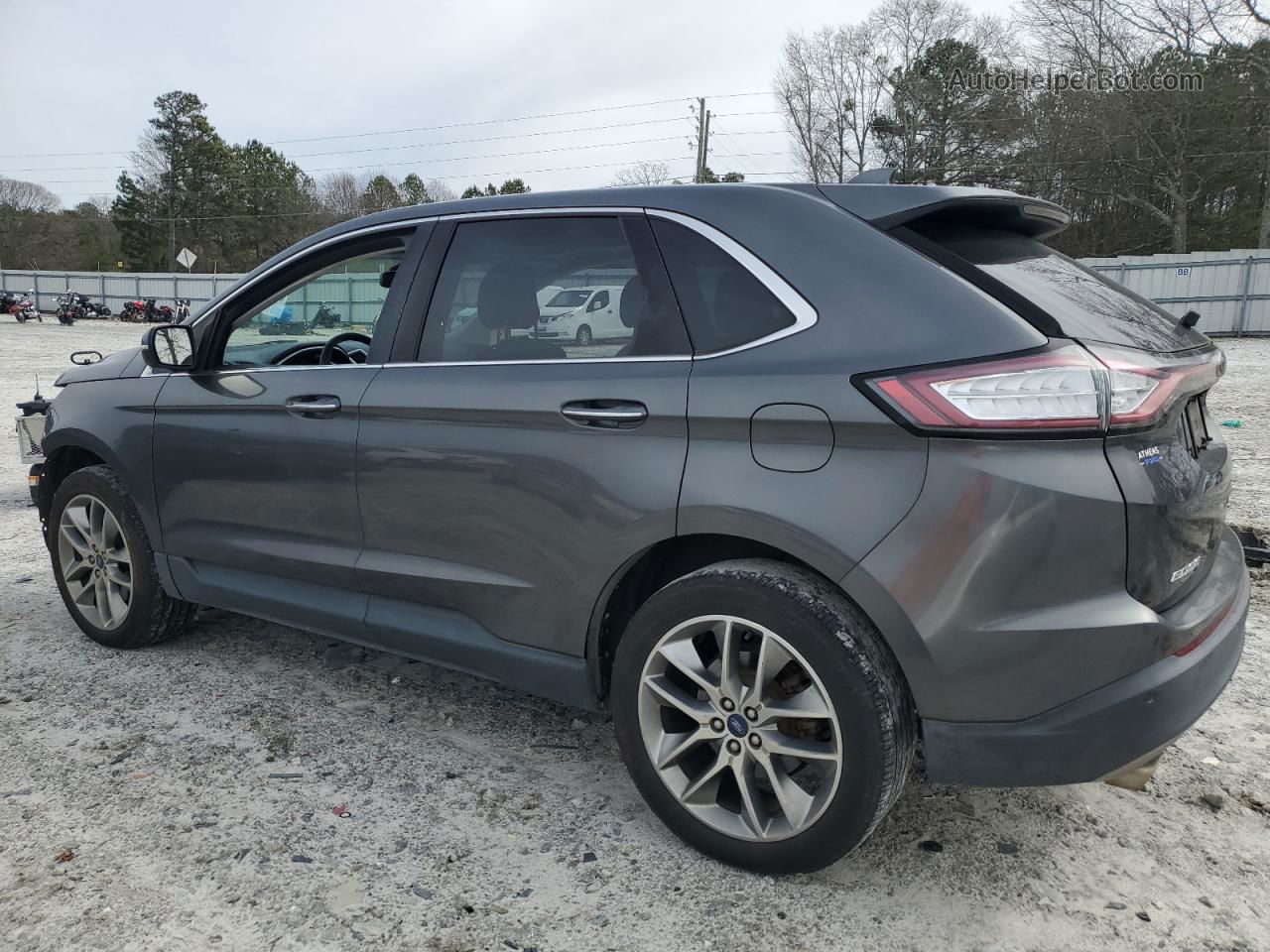 2015 Ford Edge Titanium Gray vin: 2FMTK3K89FBB88936