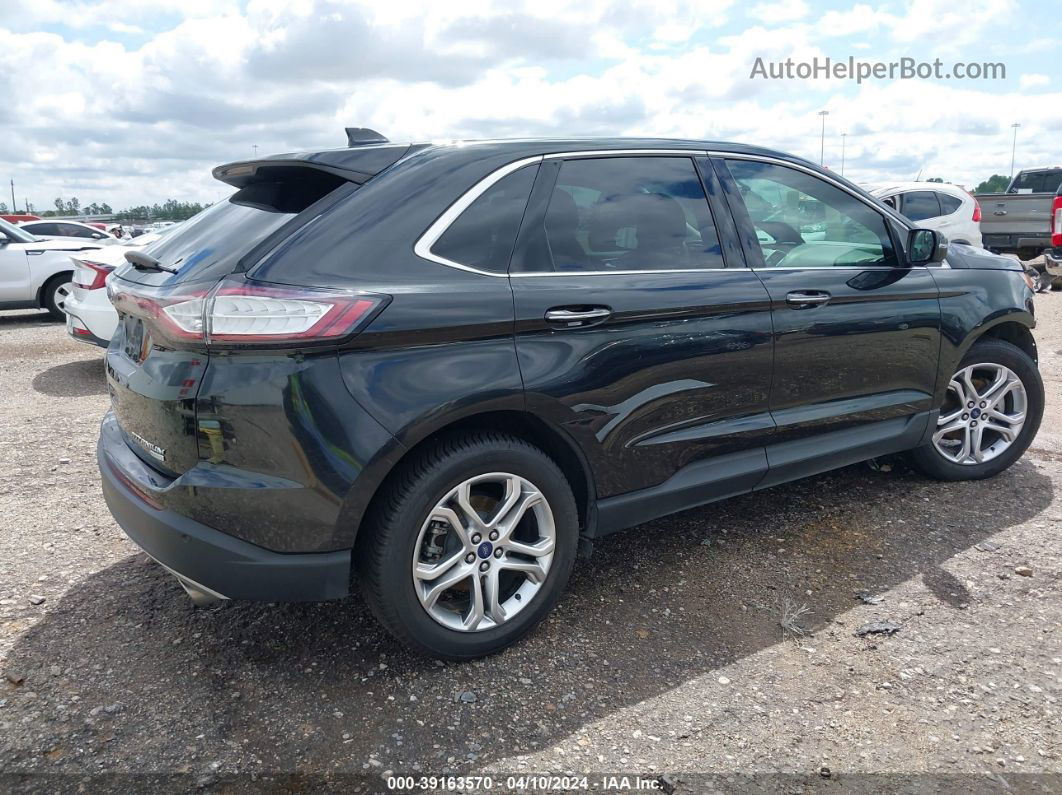 2015 Ford Edge Titanium Черный vin: 2FMTK3K90FBB56191