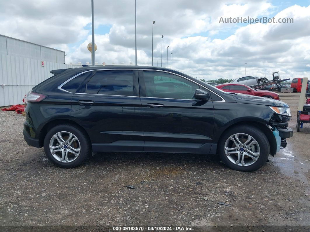 2015 Ford Edge Titanium Черный vin: 2FMTK3K90FBB56191