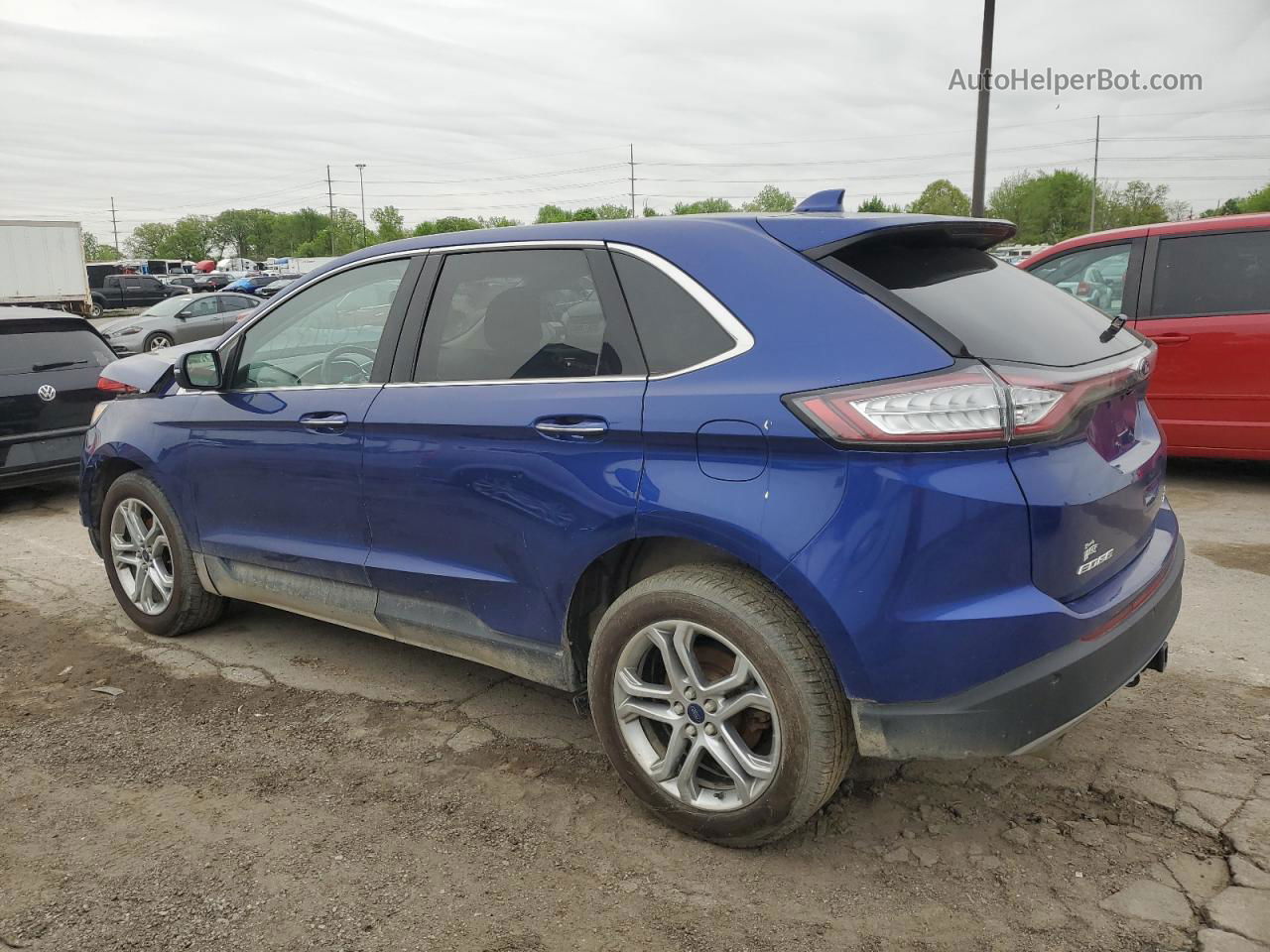 2015 Ford Edge Titanium Blue vin: 2FMTK3K90FBB59639