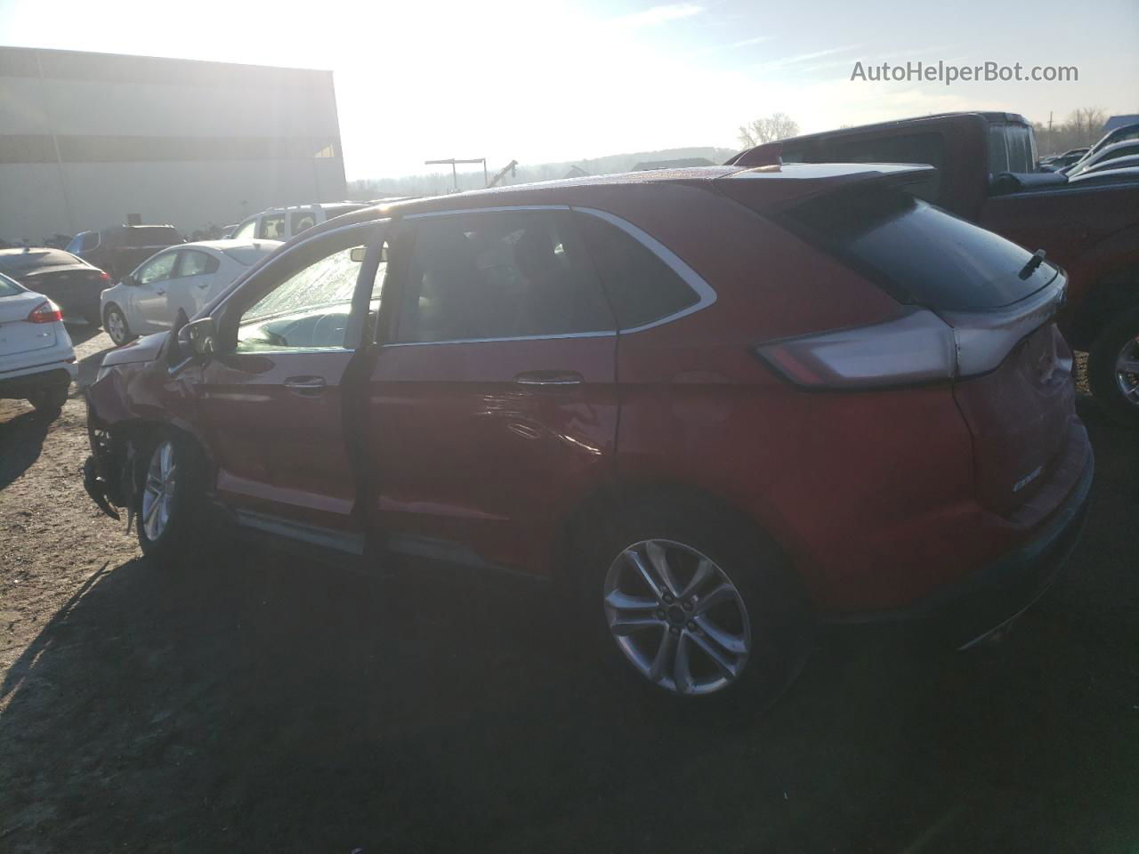 2015 Ford Edge Titanium Red vin: 2FMTK3K94FBB27292