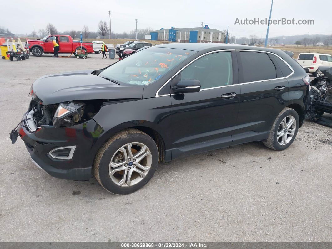 2015 Ford Edge Titanium Черный vin: 2FMTK3K97FBB55622