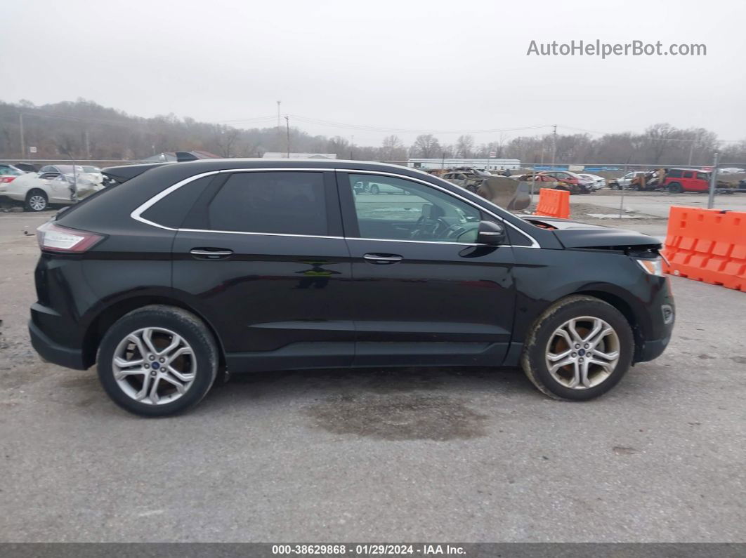 2015 Ford Edge Titanium Черный vin: 2FMTK3K97FBB55622