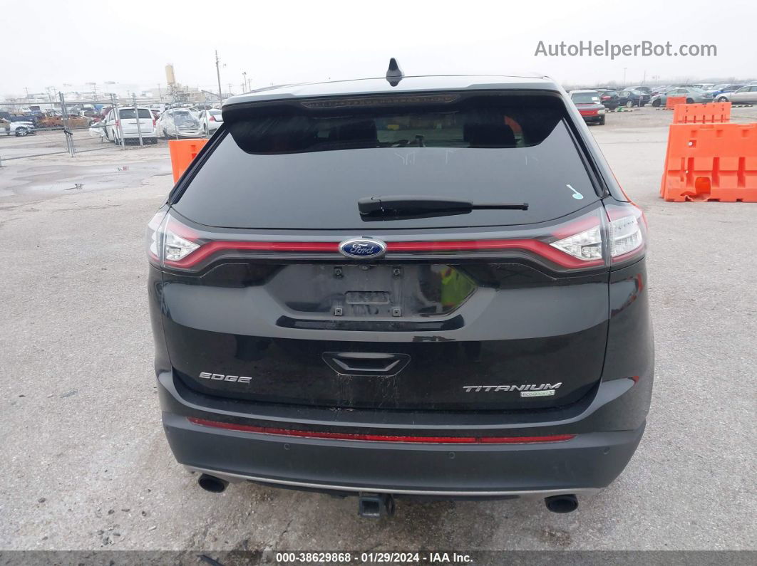 2015 Ford Edge Titanium Черный vin: 2FMTK3K97FBB55622