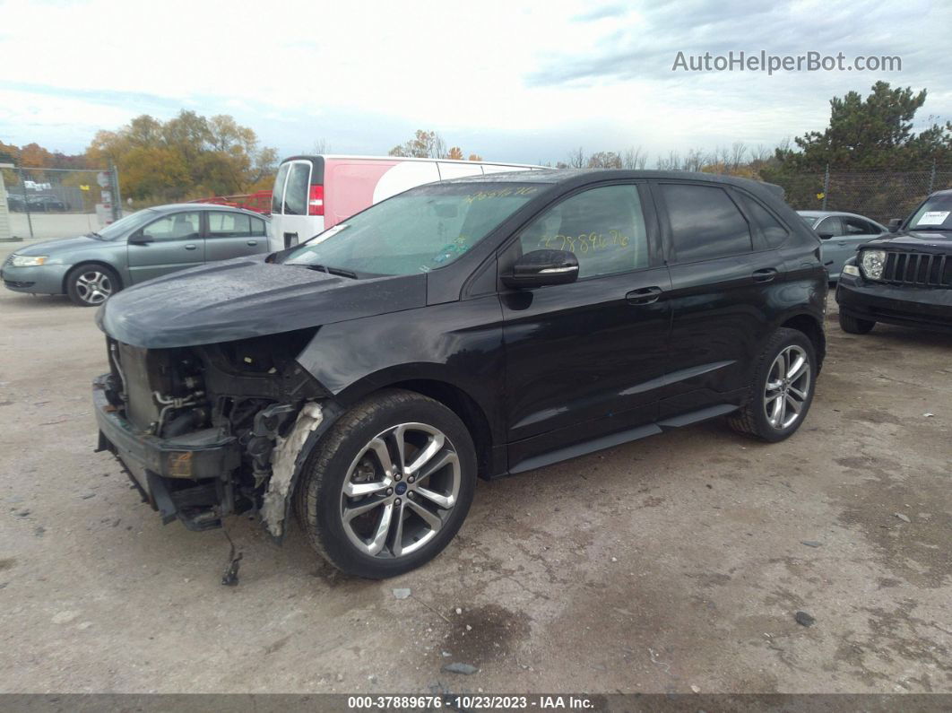 2015 Ford Edge Sport Черный vin: 2FMTK4AP0FBB27554