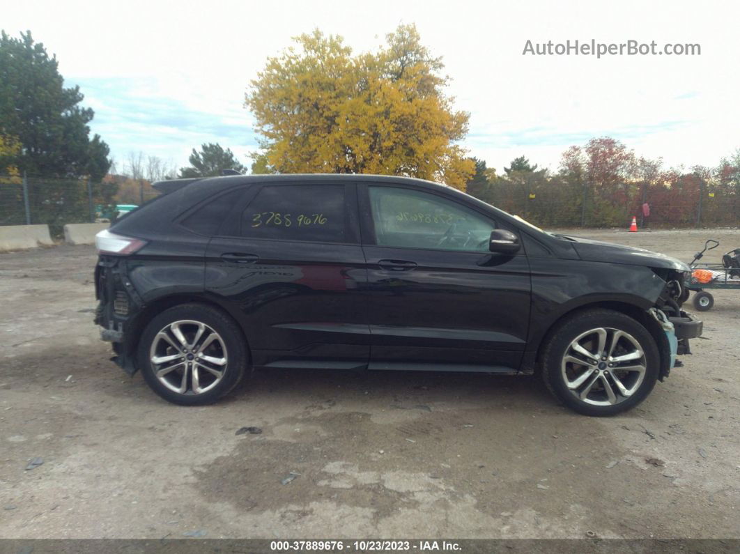 2015 Ford Edge Sport Черный vin: 2FMTK4AP0FBB27554