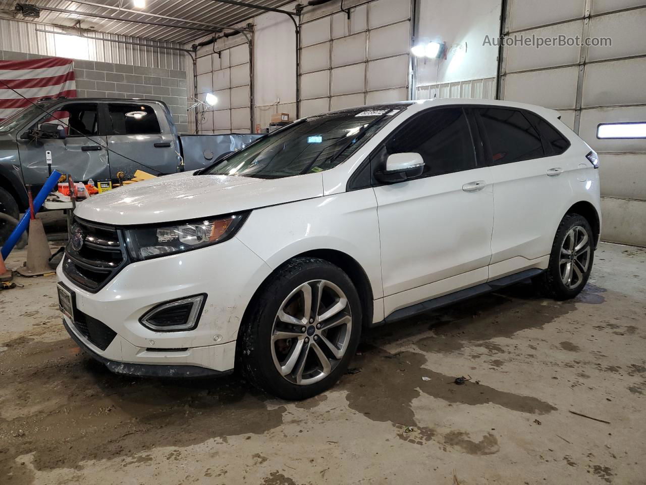 2015 Ford Edge Sport Белый vin: 2FMTK4AP1FBB73412