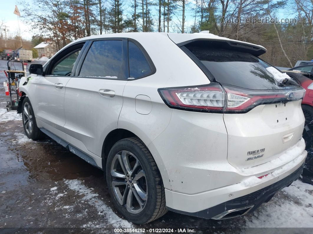 2015 Ford Edge Sport White vin: 2FMTK4AP2FBB36868