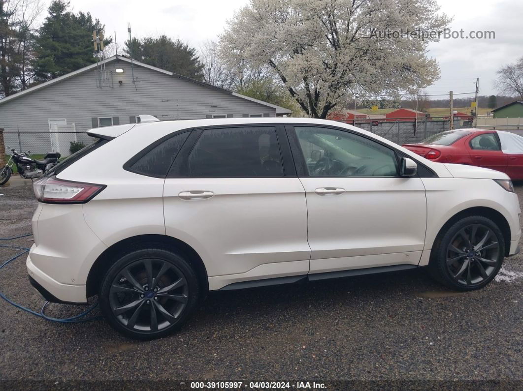 2015 Ford Edge Sport White vin: 2FMTK4AP2FBB44629