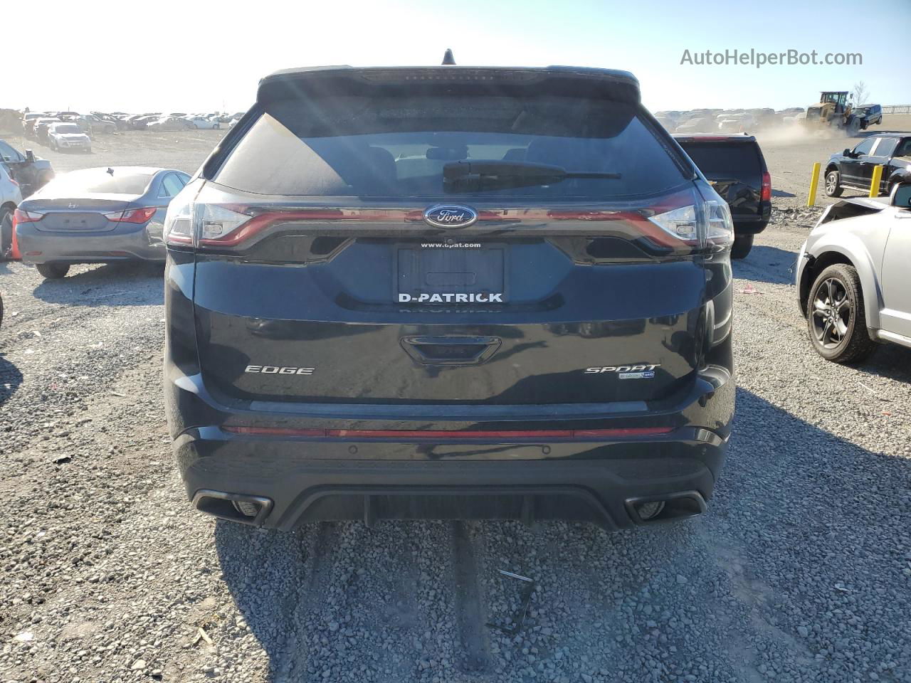 2015 Ford Edge Sport Черный vin: 2FMTK4AP2FBB94866