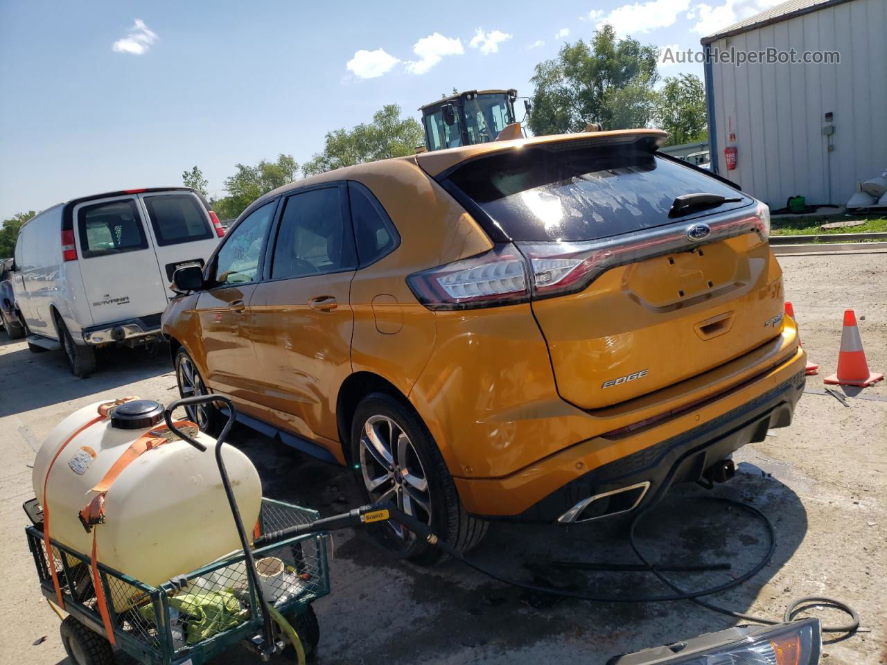 2015 Ford Edge Sport Orange vin: 2FMTK4AP3FBB52058