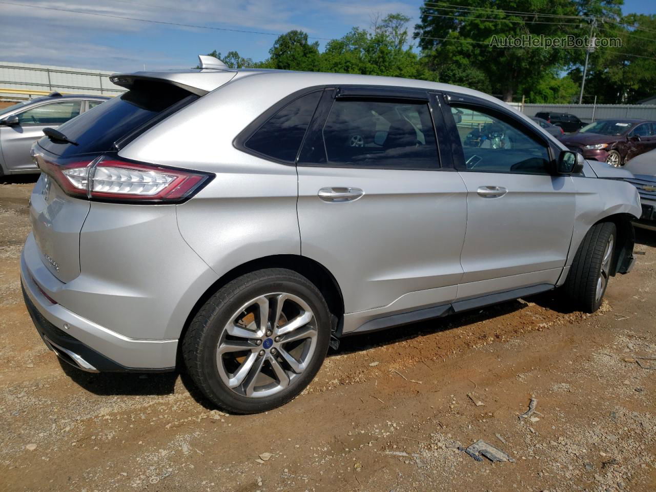 2015 Ford Edge Sport Silver vin: 2FMTK4AP5FBB49758