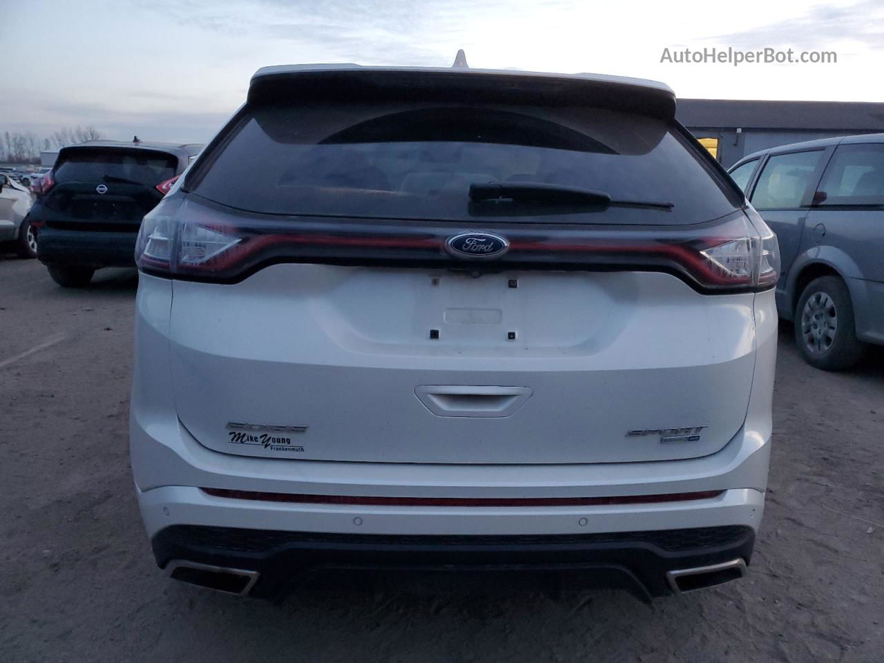 2015 Ford Edge Sport Белый vin: 2FMTK4AP5FBB86793