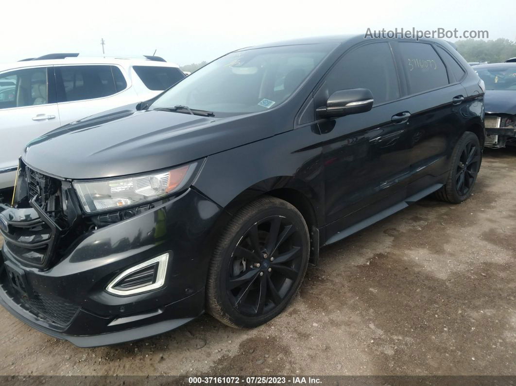 2015 Ford Edge Sport Черный vin: 2FMTK4AP5FBB87409