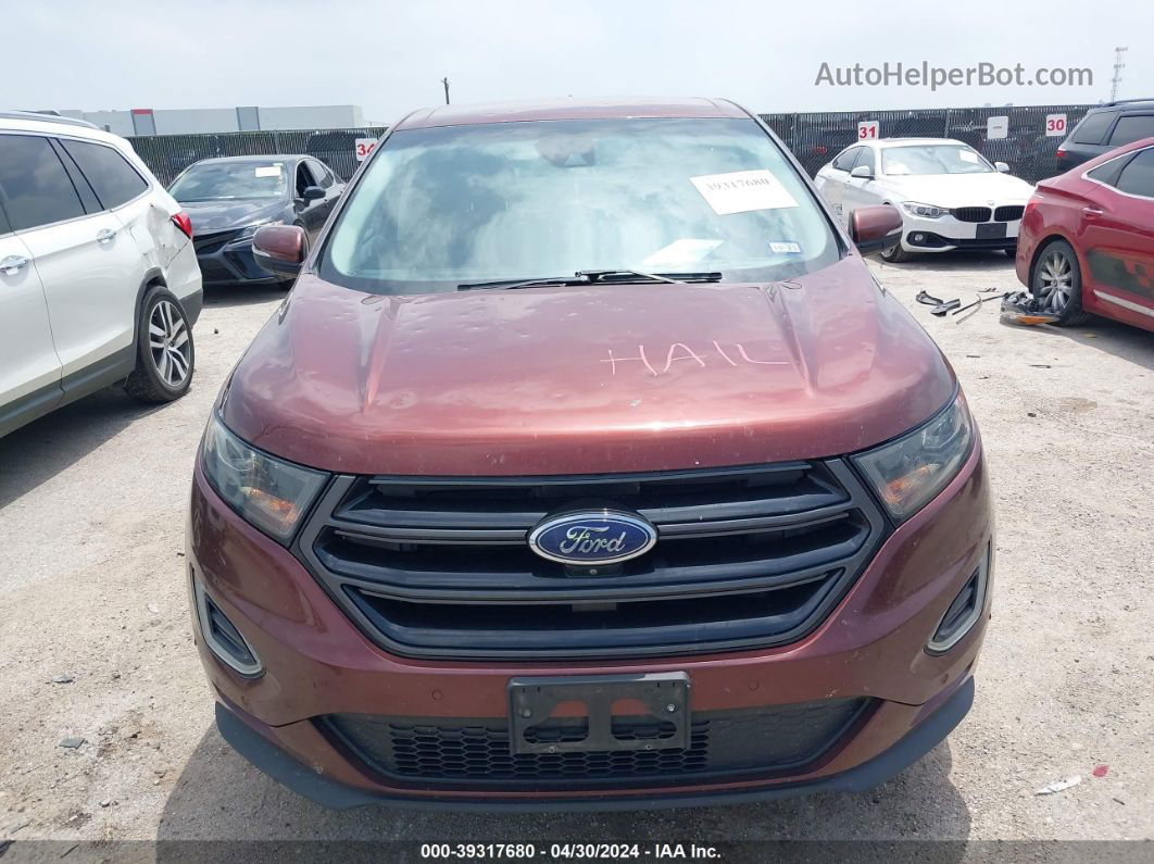 2015 Ford Edge Sport Burgundy vin: 2FMTK4AP7FBB62494