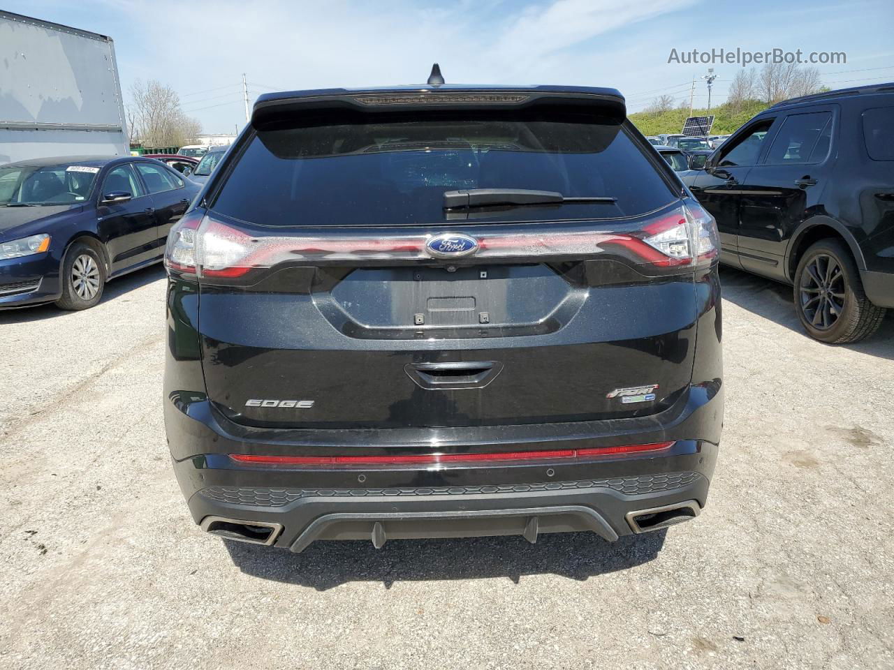 2015 Ford Edge Sport Black vin: 2FMTK4AP8FBC16532