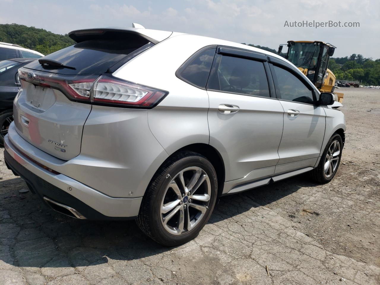 2015 Ford Edge Sport Silver vin: 2FMTK4AP9FBB70256