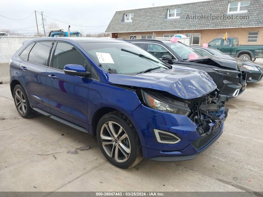 2015 Ford Edge Sport Blue vin: 2FMTK4APXFBB26153