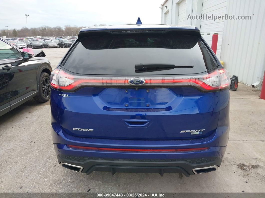 2015 Ford Edge Sport Blue vin: 2FMTK4APXFBB26153