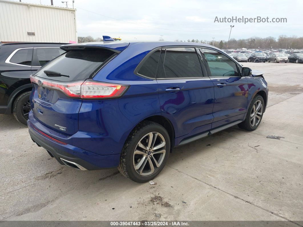 2015 Ford Edge Sport Blue vin: 2FMTK4APXFBB26153