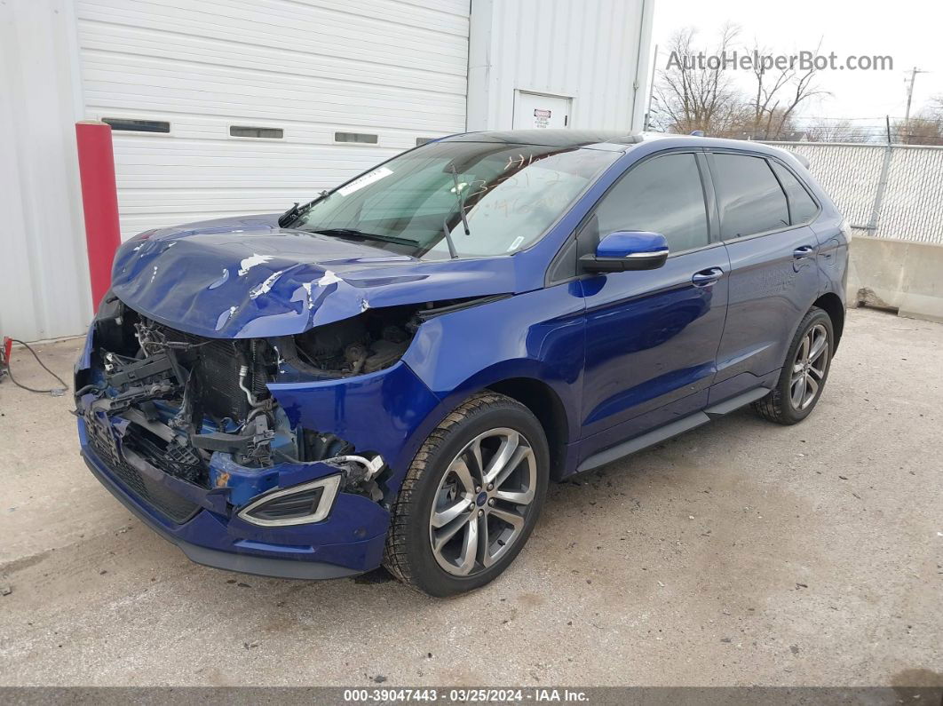 2015 Ford Edge Sport Blue vin: 2FMTK4APXFBB26153