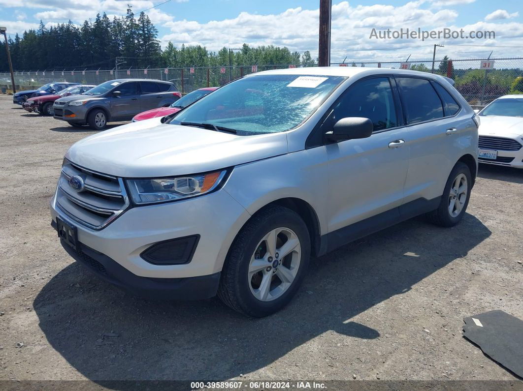 2015 Ford Edge Se Silver vin: 2FMTK4G86FBC18134