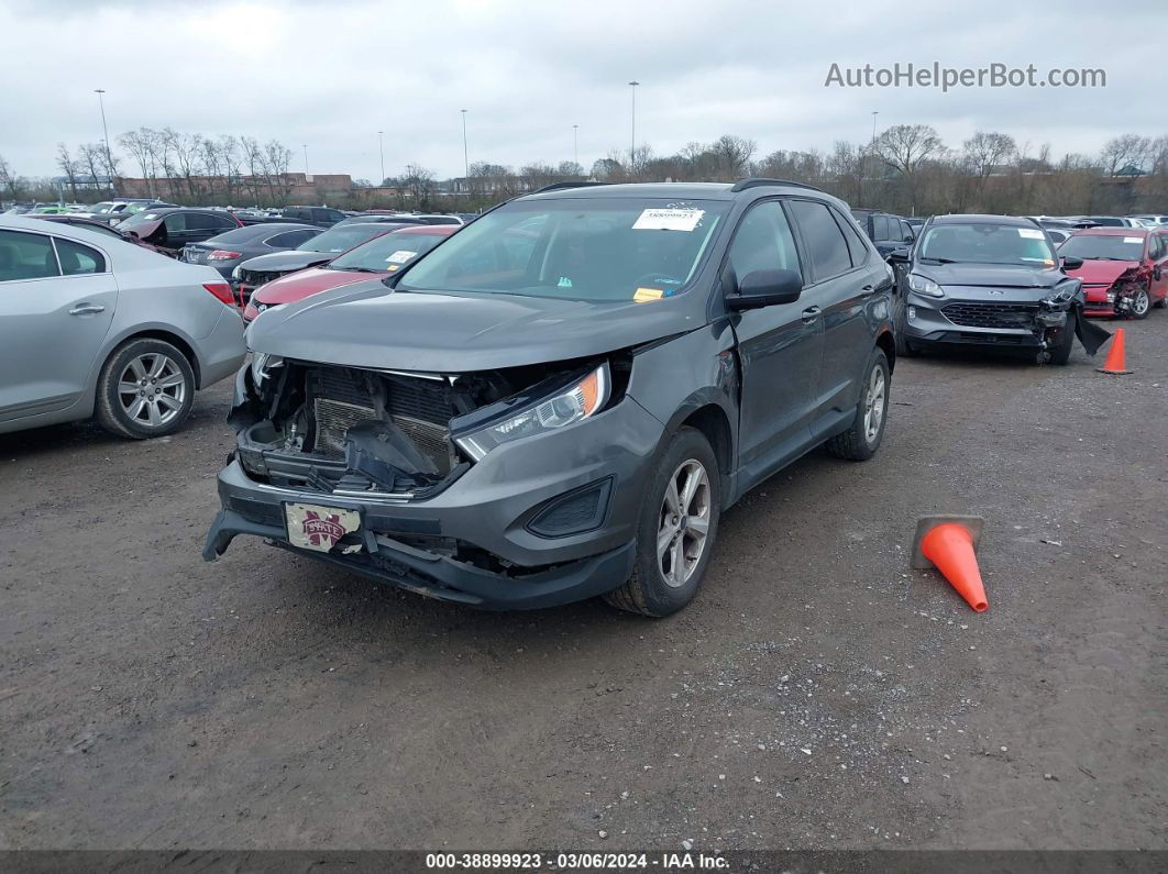 2015 Ford Edge Se Gray vin: 2FMTK4G87FBC21575