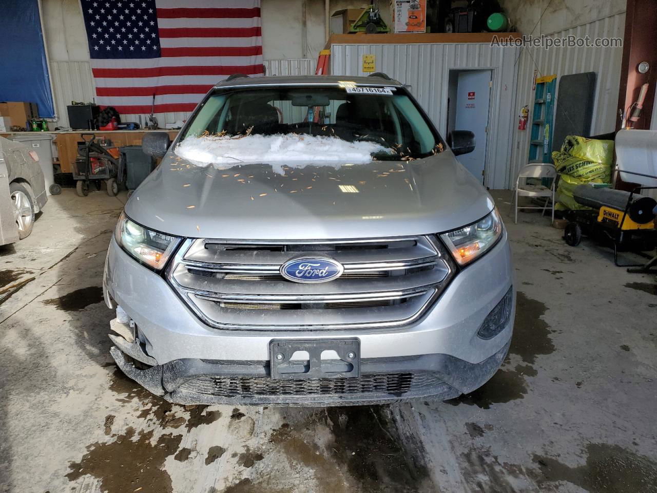 2015 Ford Edge Se Серебряный vin: 2FMTK4G88FBB82950