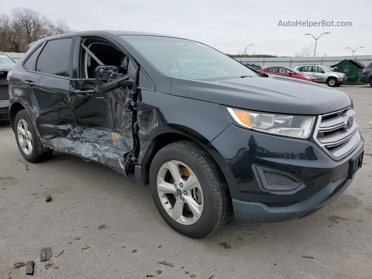 2015 Ford Edge Se Серый vin: 2FMTK4G88FBB94127