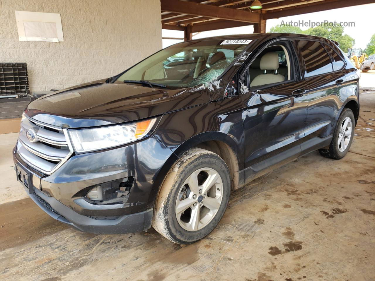 2015 Ford Edge Se Black vin: 2FMTK4G8XFBC18072