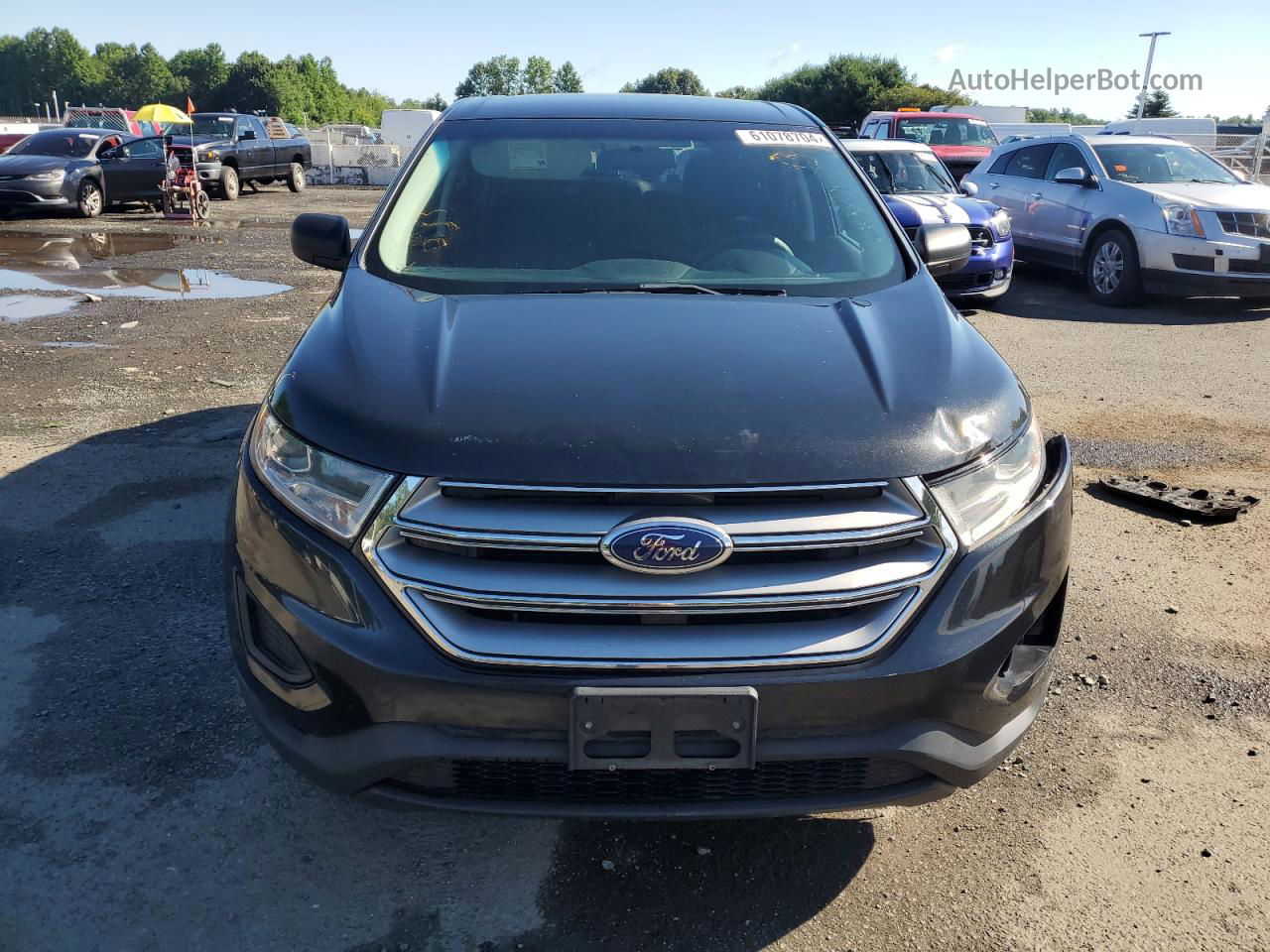 2015 Ford Edge Se Charcoal vin: 2FMTK4G90FBC09714