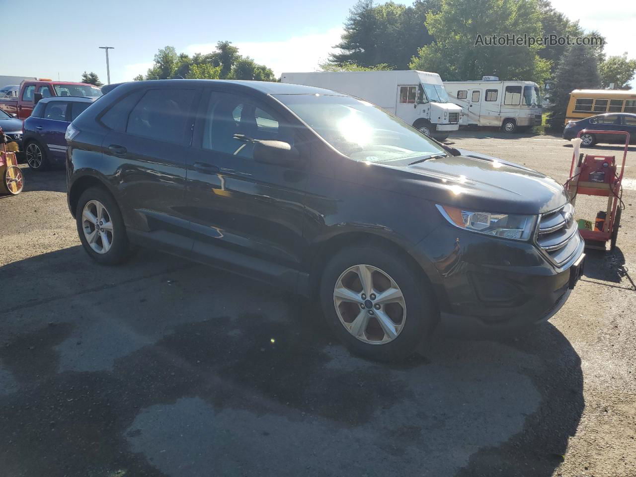 2015 Ford Edge Se Charcoal vin: 2FMTK4G90FBC09714