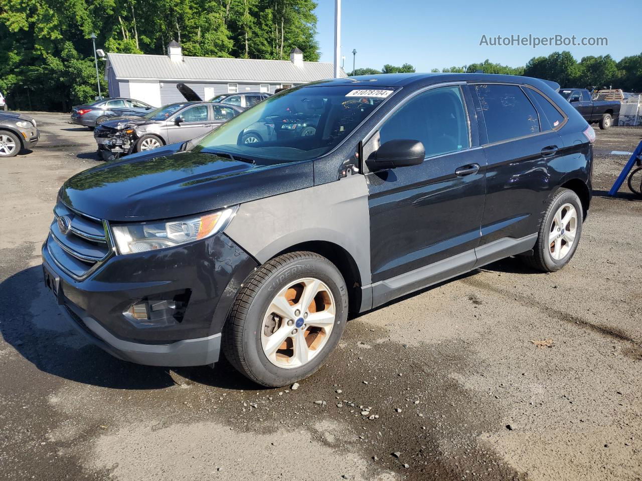 2015 Ford Edge Se Charcoal vin: 2FMTK4G90FBC09714