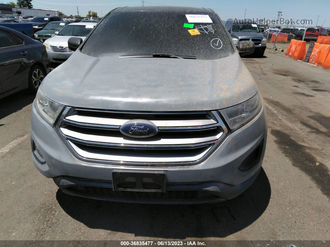 2015 Ford Edge Se Серый vin: 2FMTK4G97FBC12352