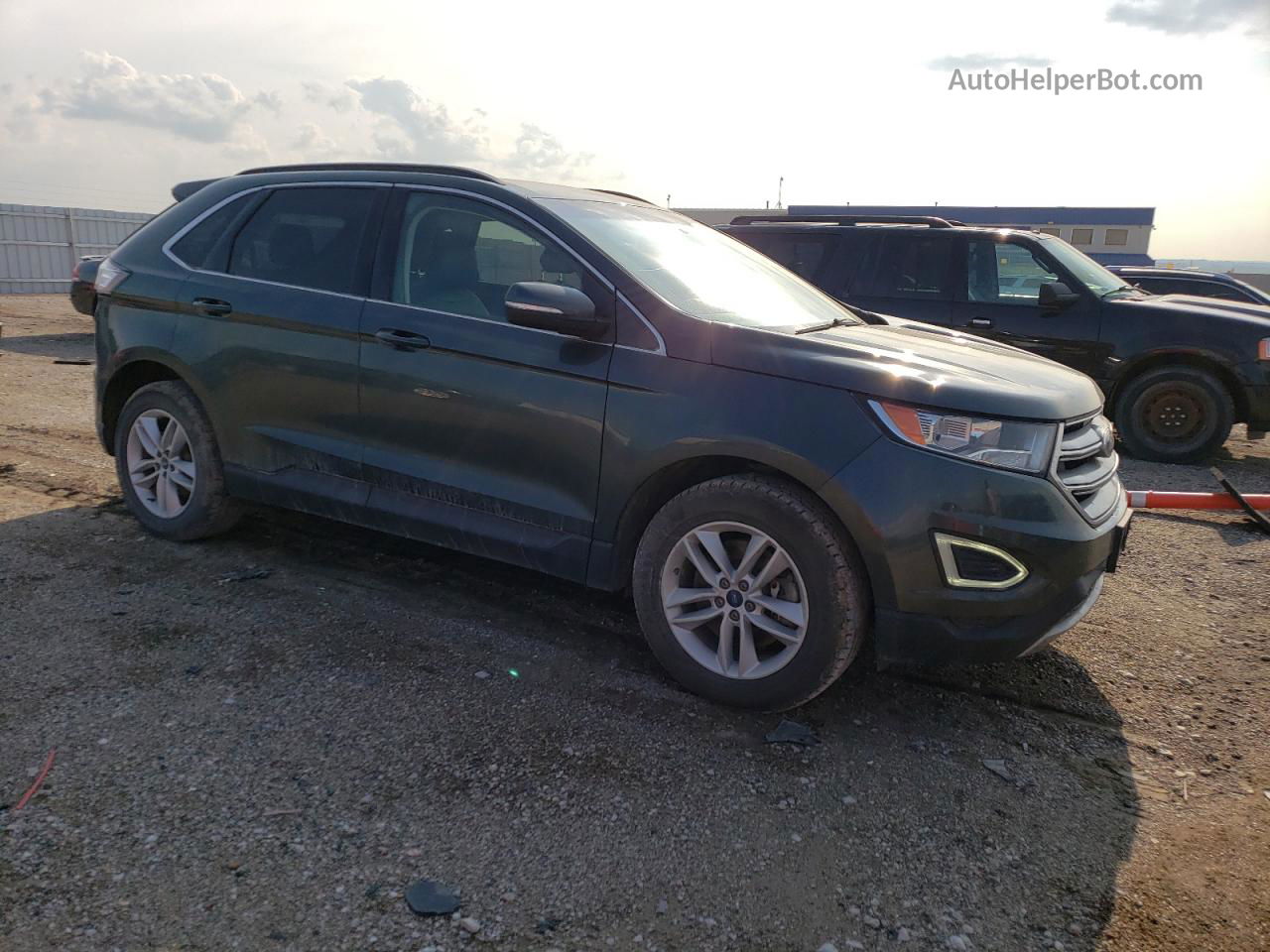 2015 Ford Edge Sel Зеленый vin: 2FMTK4J80FBB03554