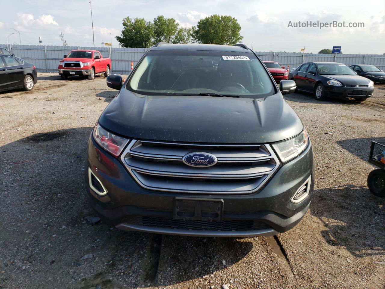 2015 Ford Edge Sel Зеленый vin: 2FMTK4J80FBB03554