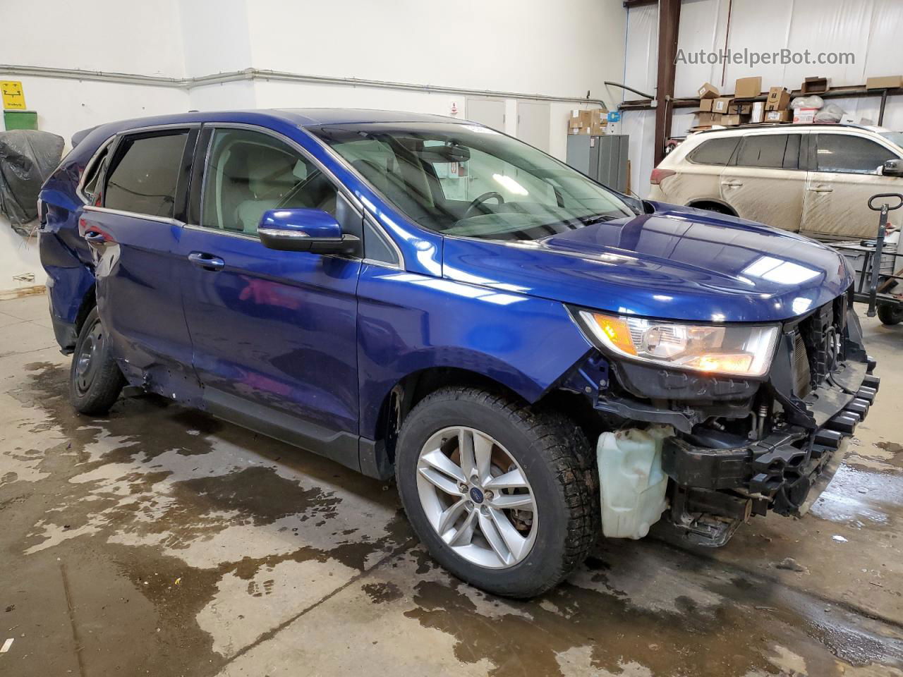 2015 Ford Edge Sel Purple vin: 2FMTK4J80FBB49448