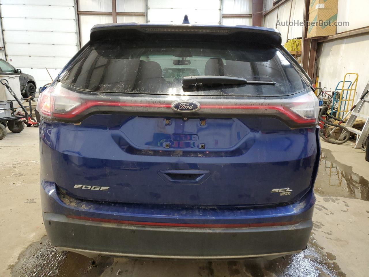 2015 Ford Edge Sel Purple vin: 2FMTK4J80FBB49448