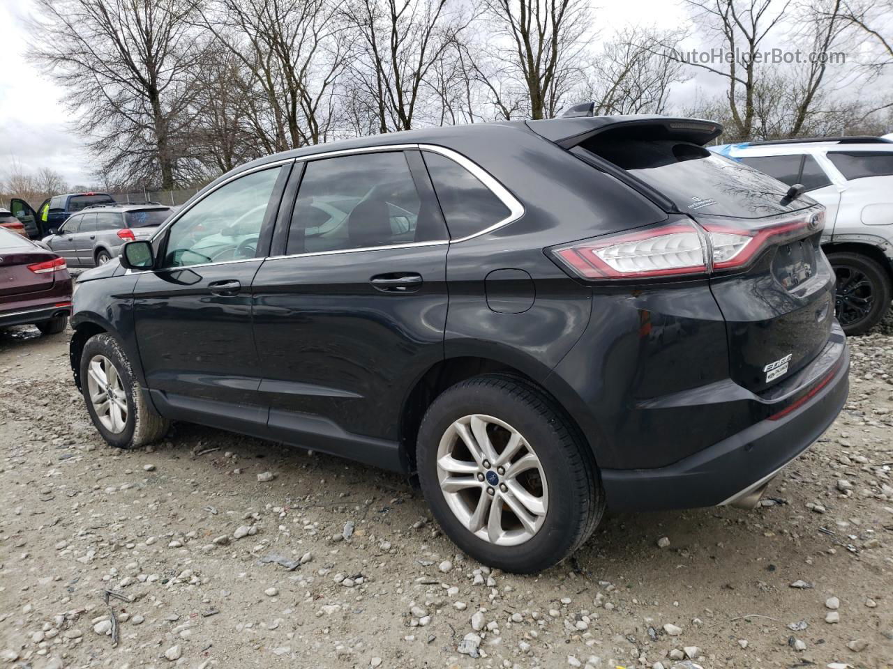 2015 Ford Edge Sel Black vin: 2FMTK4J80FBB91005