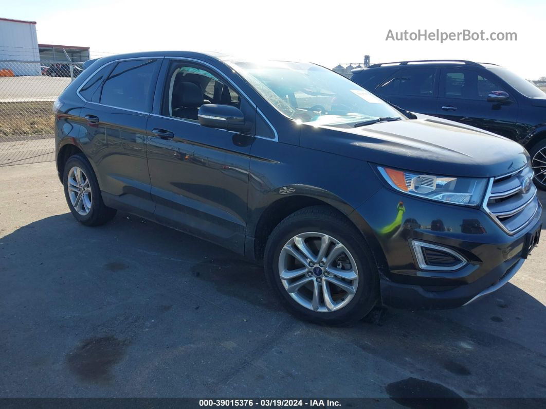 2015 Ford Edge Sel Black vin: 2FMTK4J81FBC34153