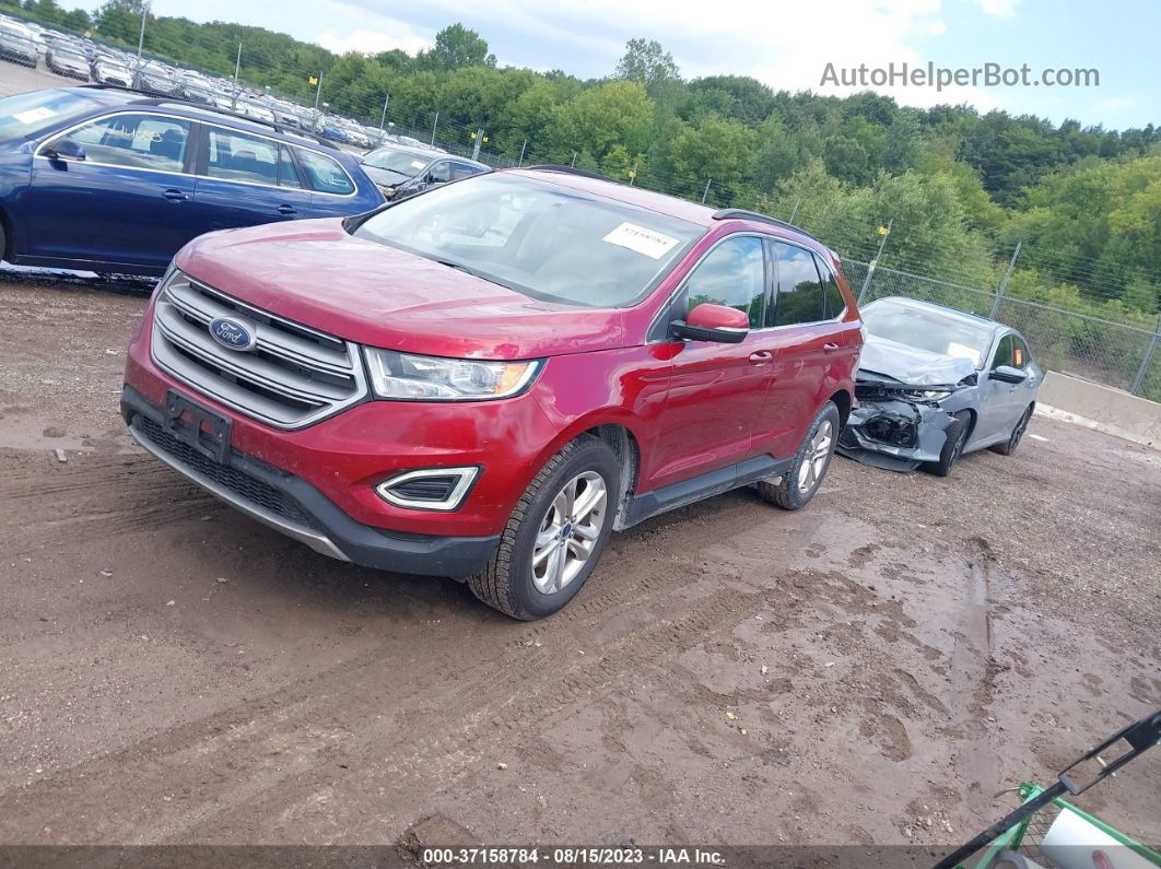 2015 Ford Edge Sel Красный vin: 2FMTK4J82FBC06023