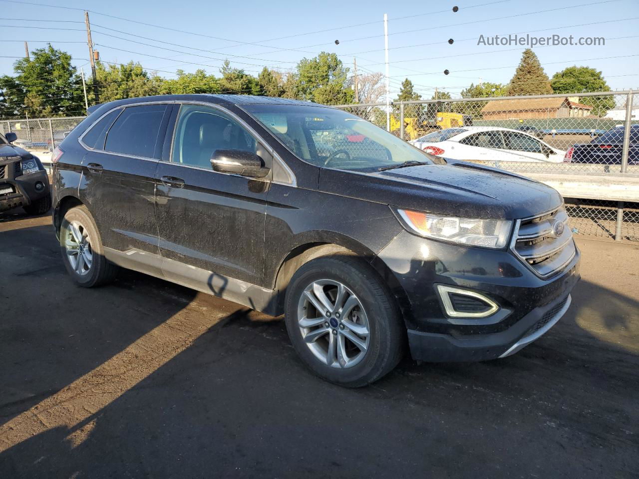 2015 Ford Edge Sel Black vin: 2FMTK4J82FBC25817