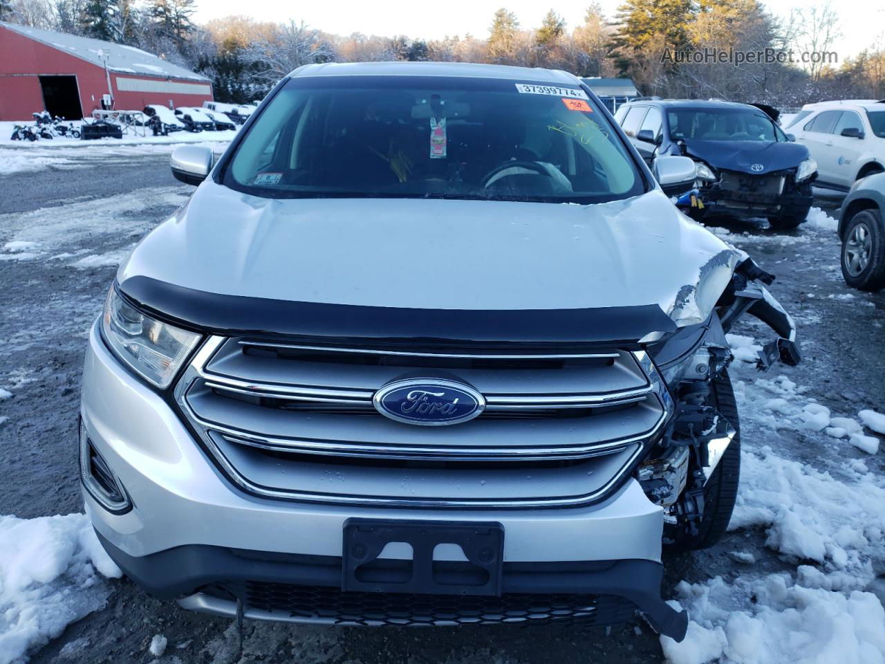 2015 Ford Edge Sel Silver vin: 2FMTK4J82FBC36087