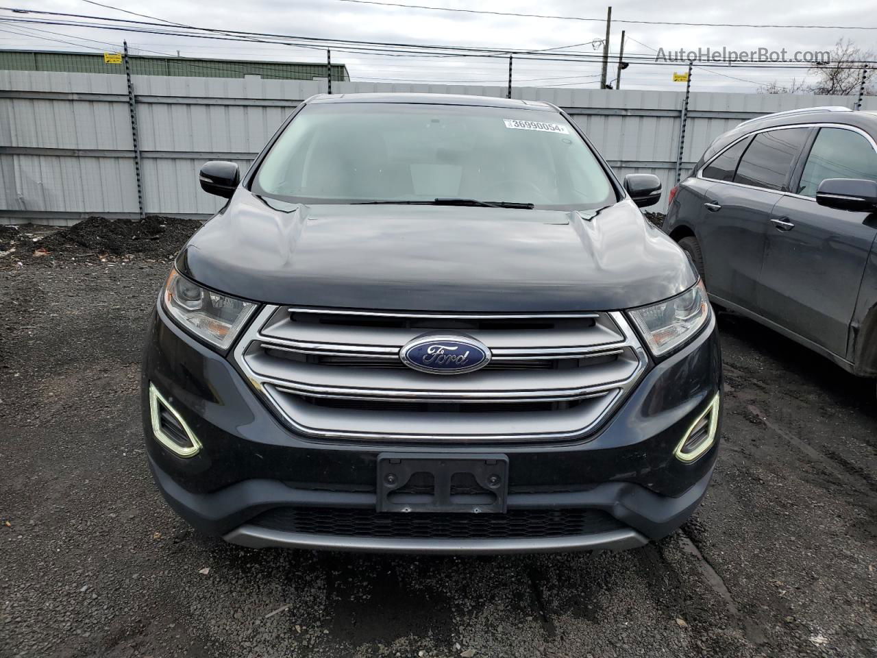 2015 Ford Edge Sel Black vin: 2FMTK4J83FBB51517