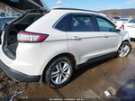 2015 Ford Edge Sel White vin: 2FMTK4J84FBB41515