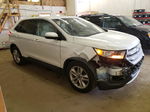 2015 Ford Edge Sel White vin: 2FMTK4J84FBC07982