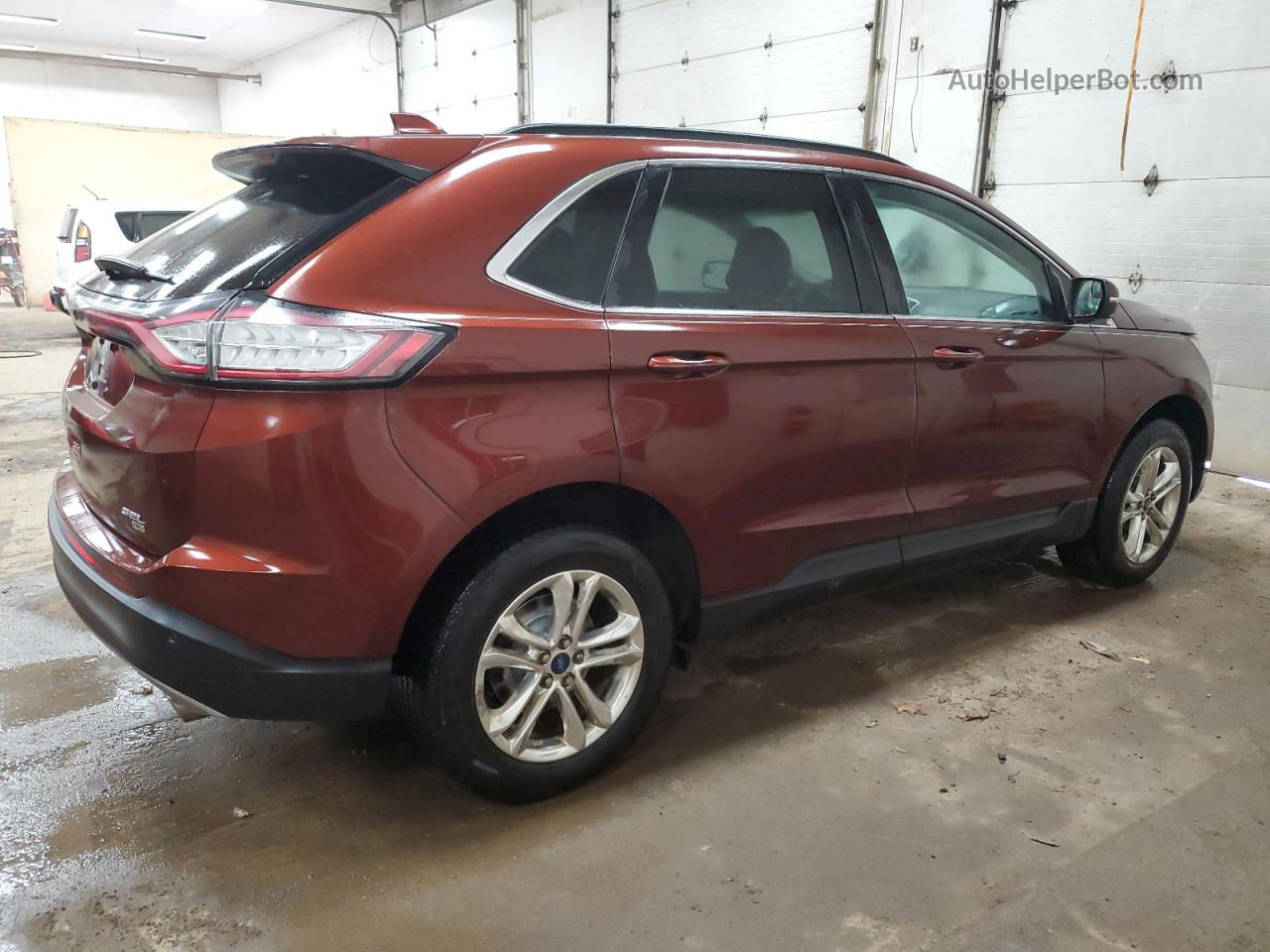 2015 Ford Edge Sel Brown vin: 2FMTK4J84FBC32381