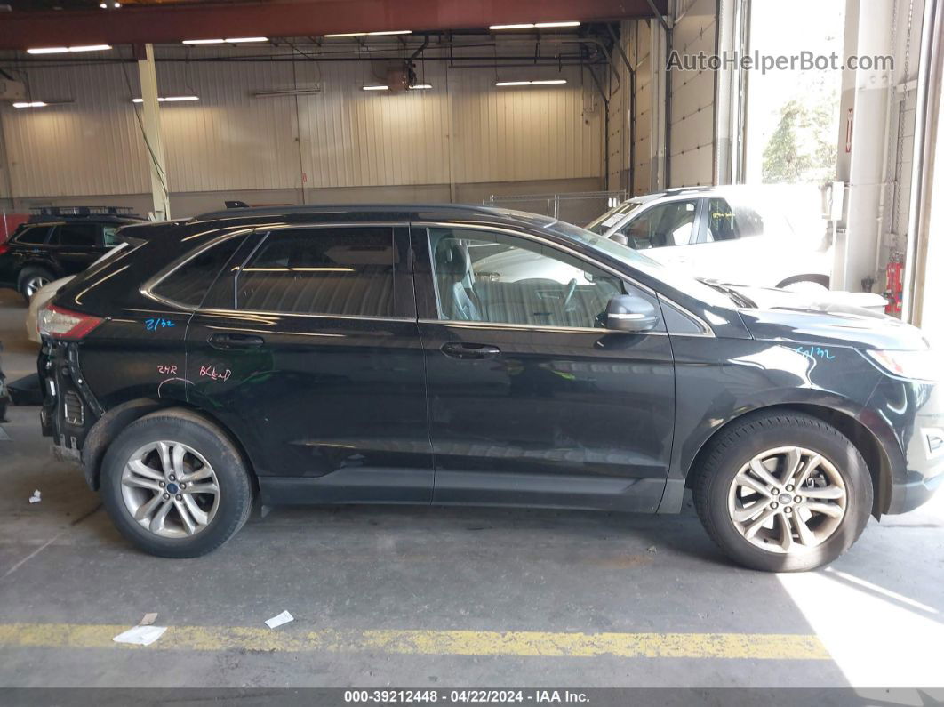 2015 Ford Edge Sel Черный vin: 2FMTK4J85FBB79058